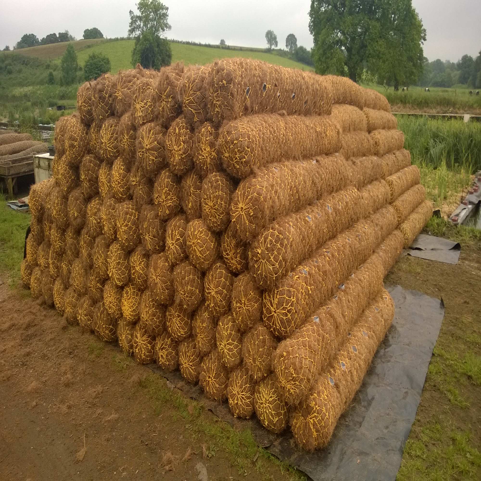 Bio Coir Log Rolls Coir Geotextiles & Biologs Flexible Lining Products
